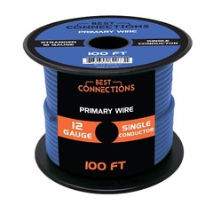 BEST CONNECTIONS Automotive Primary Wire – 100ft Various Color & Gauge Options