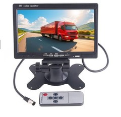 HD 7 Inch IPS Color LCD Screen Backup Camera Monitor, TFT Display, V1/V2 Two