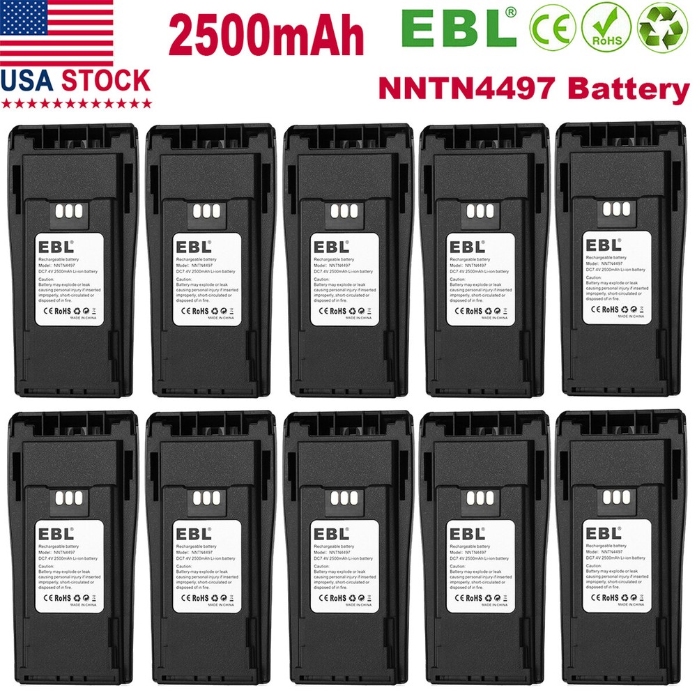 Lot NNTN4497 Battery For Motorola CP200D DEP450 EP450 PR400 CP200 Li-ion 2500mAh