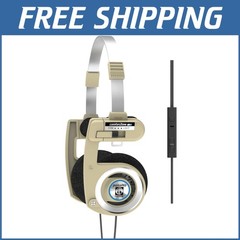 Limited Edition Retro On-Ear Headphones with In-Line Microphone & Carry Case