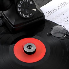 45 Record Adapter for Turntable 7 Inch Vinyl Record Solid Aluminum Adapter