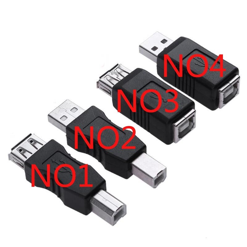 USB 2.0 A to USB Male Female Type B Print Converter Adapter Cable Plug Connector