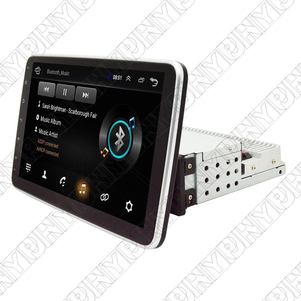 1GB +16GB Rotatable 1Din 10.1″ Quad-Core Car Stereo Radio GPS WiFi Android 9.0