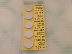 Toshiba Genuine Fresh Date CR2032 2032 Lithium 3V Batteries Exp 2031 (5 pieces)