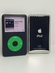 REFURBISHED Apple Ipod Classic 7th Gen Black and Green 160gb – NEW Battery!