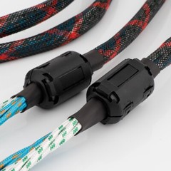 OCC HiFi Speaker Bi-wire Cable with Banana Pin Plug Loudspeaker Wire Line 1 Pair