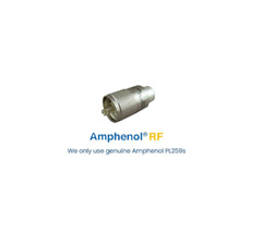 ALPHA – 100ft RG8u Coax Cable with AMPHENOL PL259s attached