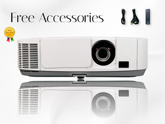 4000 Lumens Digital 3LCD Projector HD HDMI USB Bundle – Up to 300″ image