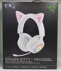 Razer Kraken Kitty V3 Pro Wireless Gaming Headset Mercury White RGB Bluetooth