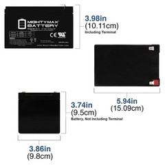 Mighty Max ML15-12 – 12V 15AH SLA Battery – PACK OF 2