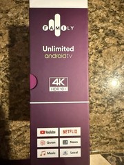 Family Unlimited Android TV Box 4K UHD HDR10+ 32GB Android 11 Wi-Fi HDMI