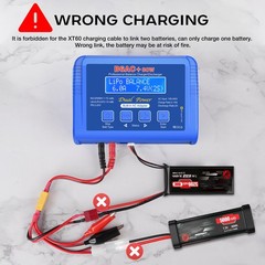 B6AC 80W Lipo Battery Balance Charger 6Amp Discharger, RC Hobby Battery Charger