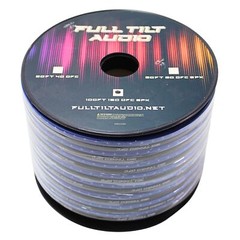 Full Tilt Audio 12GA Blue/Black 100′ OFC Oxygen Free Copper Speaker Wire Lot