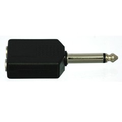 6.35Mm 1/4 Inch Mono Male to 2 Female Splitter Adapter – 1/4 TS Male to Dual TS