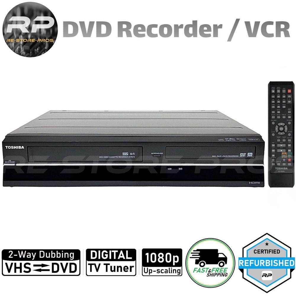 Toshiba DVR670KU DVD VCR Combo Player VHS to DVD Recorder HDMI Digital TV Tuner
