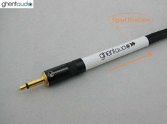 D12 (0.5m 1.5ft)— 3.5mm TS Mono (Male to Male) OFC HIFI Audio Cable ghentaudio