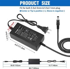 Lightweight 12V 3A Desktop Power Supply | Durable ABS & Overload Protection