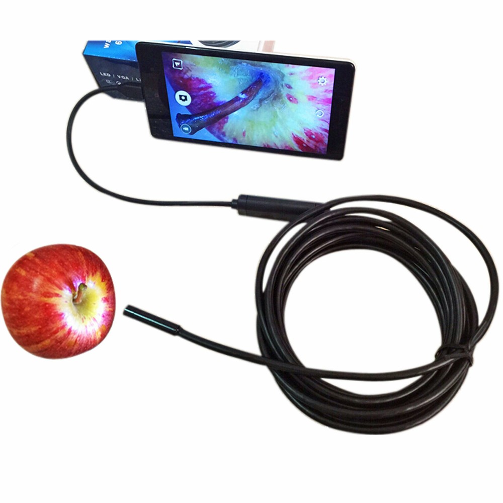5.5mm 6LED Waterproof Micro USB Android Endoscope Borescope Inspection Camera FT