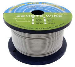 18 GAUGE WIRE 10 COLORS 25 FT EA PRIMARY AWG STRANDED COPPER REMOTE POWER CABLE