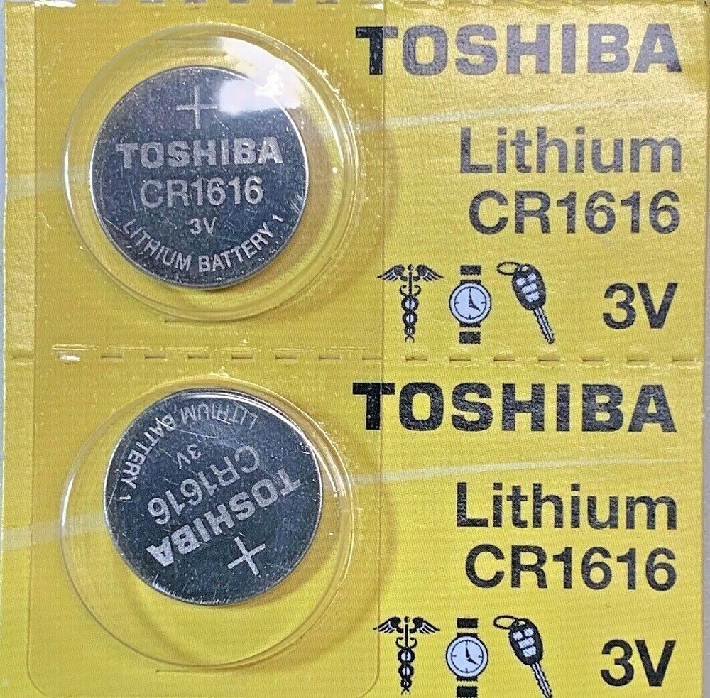 CR 1616 TOSHIBA LITHIUM BATTERIES (2 piece) 3V watch New Authorized USA Seller
