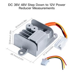 10A 120W DC-DC 72V 60V 56V 48V 36V Step Down to 12V Converter Golf Cart