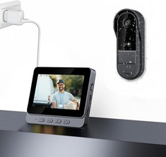 Wireless 1080P Doorbell Camera with Two-Way Audio & 170° View – No Subscription