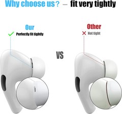 Replacement 3 Pairs Silicone Ear Tips Earbuds covers for Apple AirPods Pro S/M/L