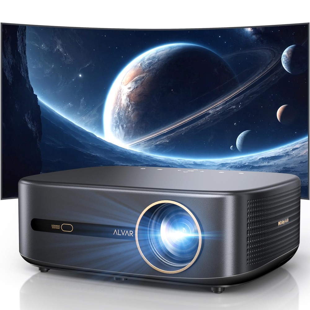 4K Projector NetfIix DoIby 80000LMS 1080P 5G WiFi Bluetooth Video Home Theater