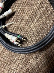 6FT COMPONENT VIDEO CABLE WITH AUDIO 5 RCA RED GREEN BLUE RGB for HDTV DVD VCR
